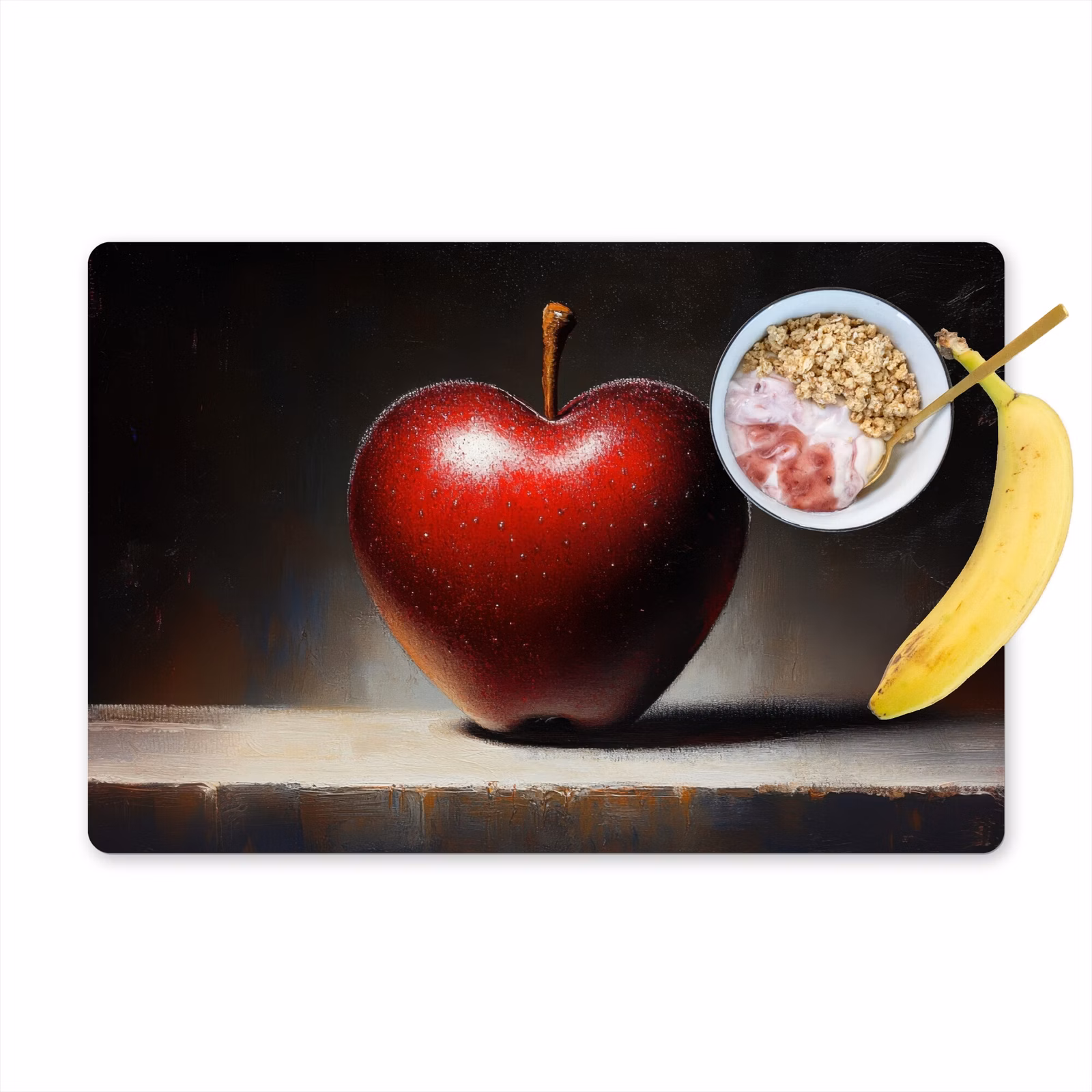 Tischset - Apfel - Herz - Rot — 1