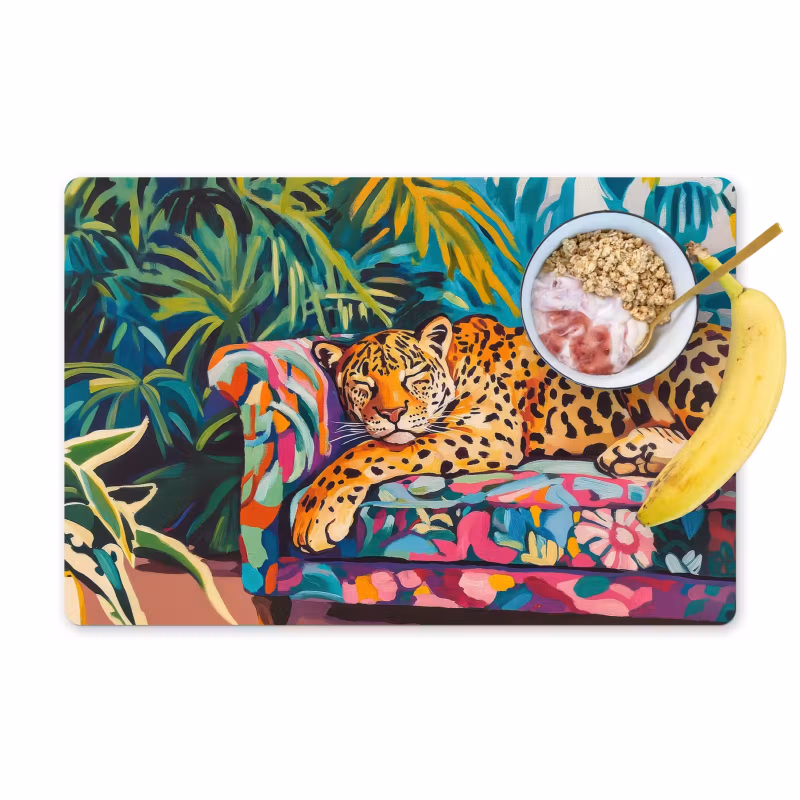 Tischset - Leopard - Bunt - Tropisch - 6 Stück — 1