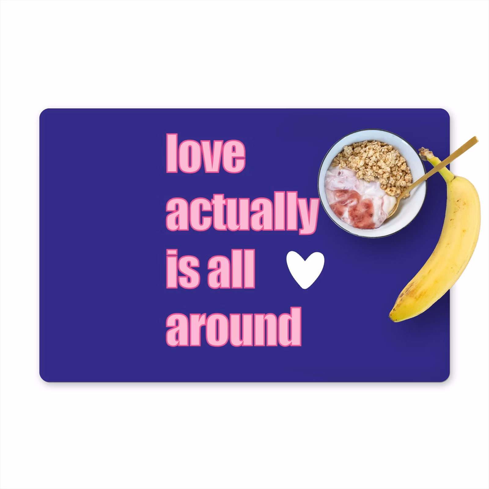 Tischset - Text - Valentinstag - Liebe - Blau - 6 Stück — 1