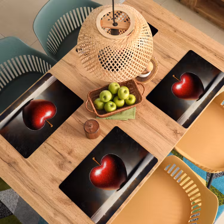 Tischset - Apfel - Herz - Rot — 3