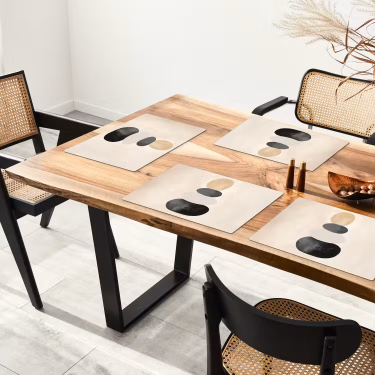 Tischset - 6 Stück - Japandi - Wabi sabi - Beige - 6 Stück — 4