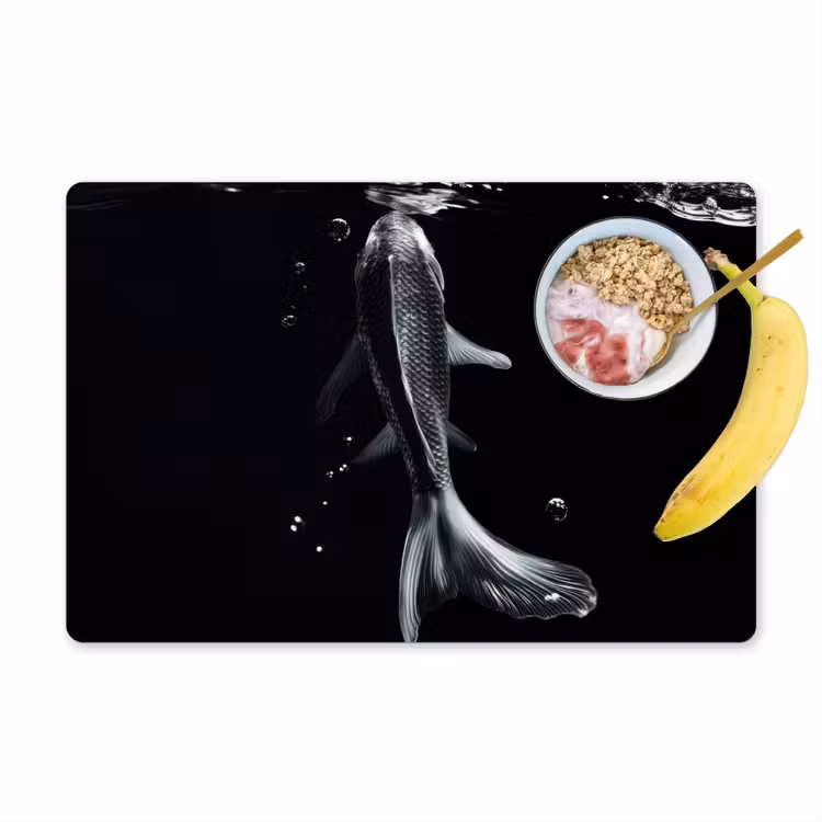 Tischset - Koi - Fisch - Wasser - Schwarz — 1
