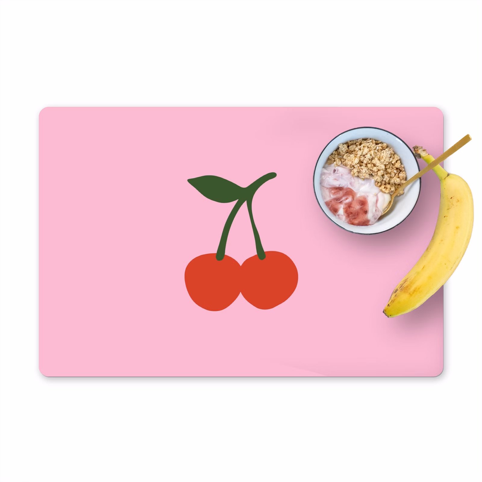 Tischset - Kirschen - Rosa - Illustration - 6 Stück — 1