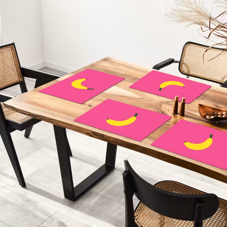 Tischset - Banane - Gelb - Obst - 6 Stück — 4