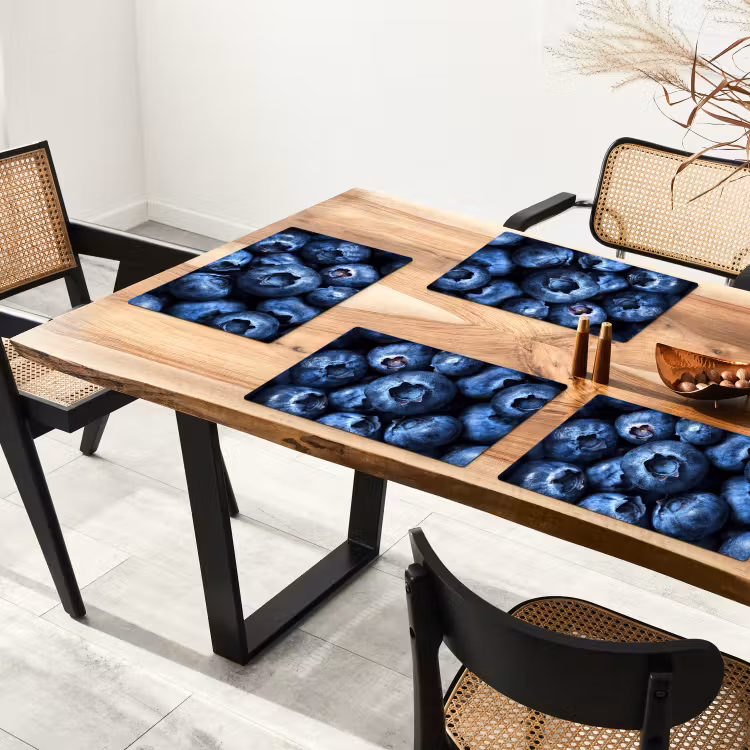 Tischset - Beeren - Blau - Obst — 4