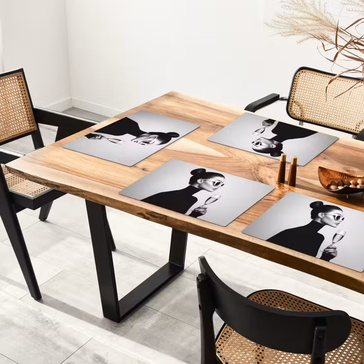 Tischset - Frau - Champagner - Modern — 4
