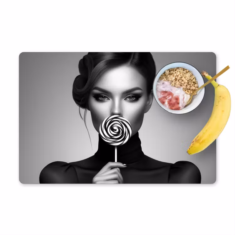 Tischset - Frau - Lolly - Schwarz — 1