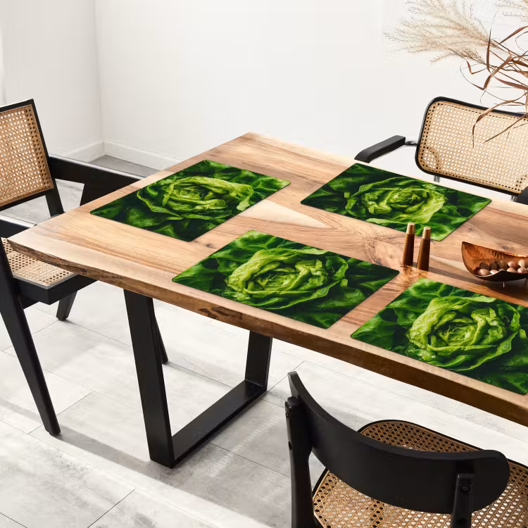 Tischset - Gemüse - Kopfsalat - Grün — 4