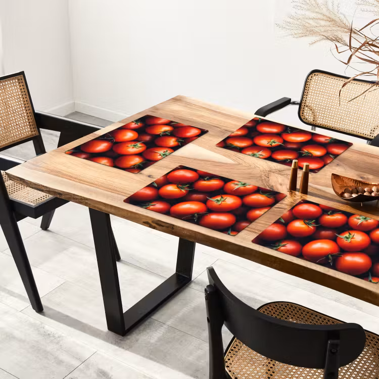 Tischset - Gemüse - Rot - Tomaten — 4