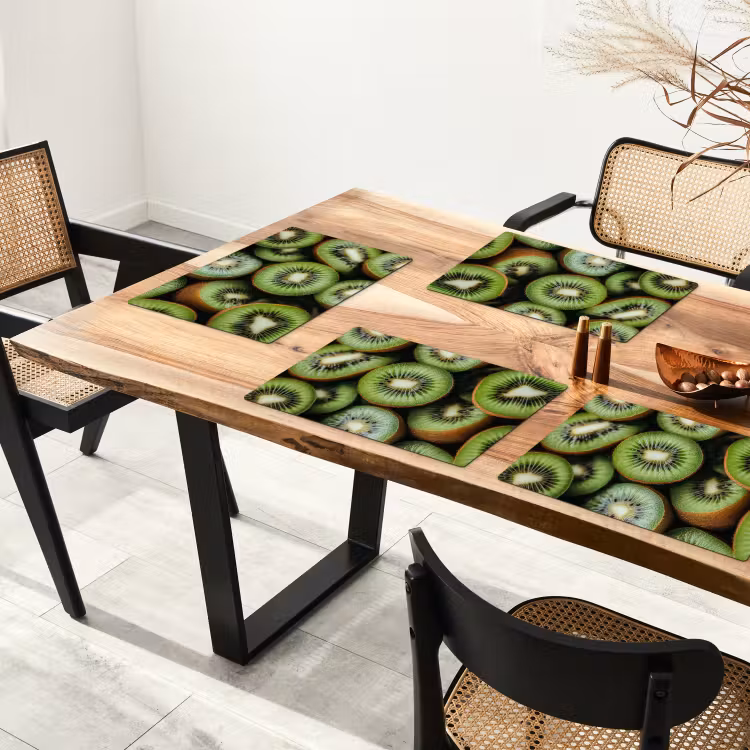 Tischset - Kiwi - Obst - Grün — 4