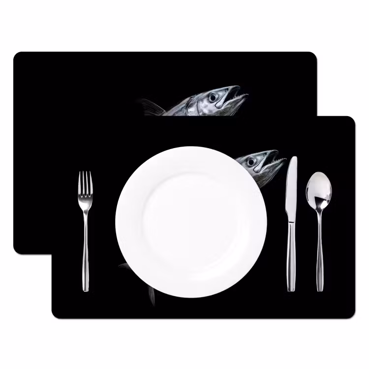 Tischset - Makrele - Fisch - Schwarz — 2