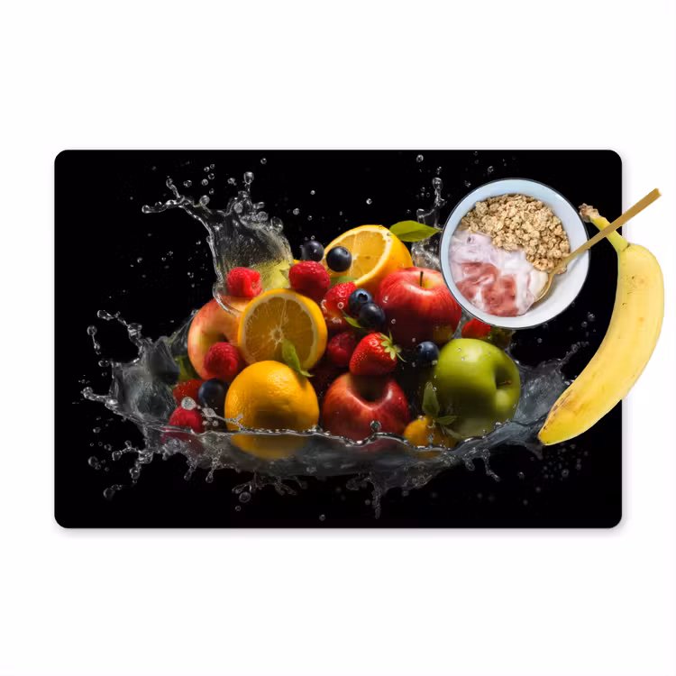 Tischset - Obst - Apfel - Orange - Rote Früchte - Wasser — 1