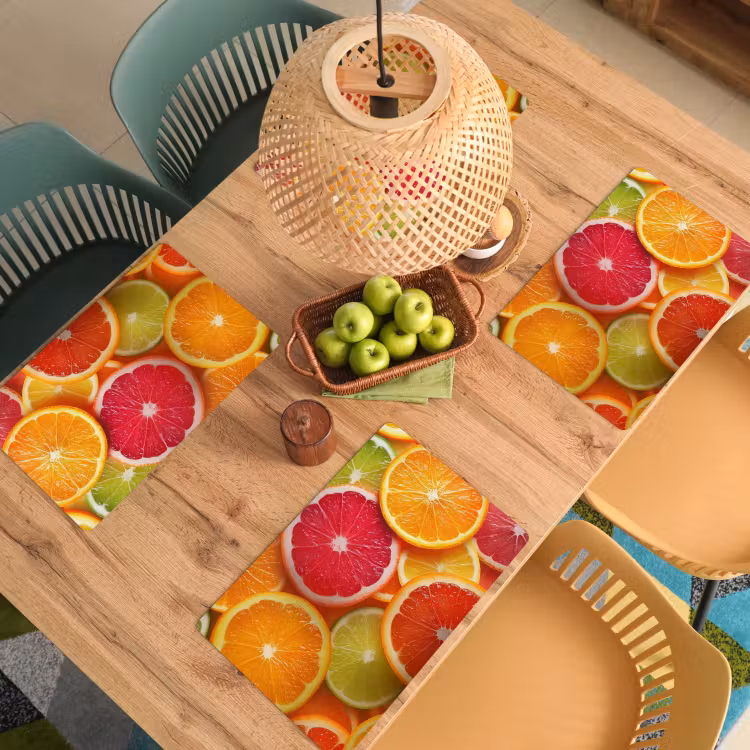 Tischset - Obst - Bunt - Nahaufnahme — 3