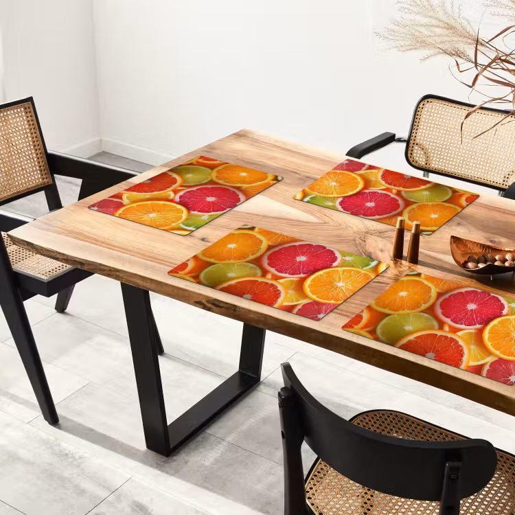Tischset - Obst - Bunt - Nahaufnahme — 4