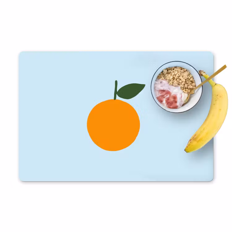Tischset - Obst - Orange - 6 Stück — 1