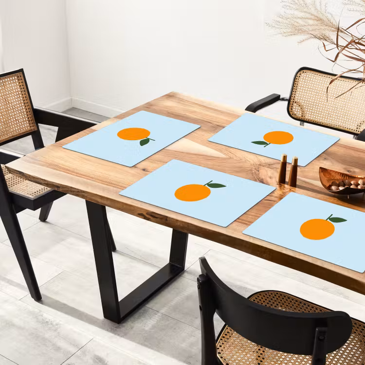 Tischset - Obst - Orange - 6 Stück — 4