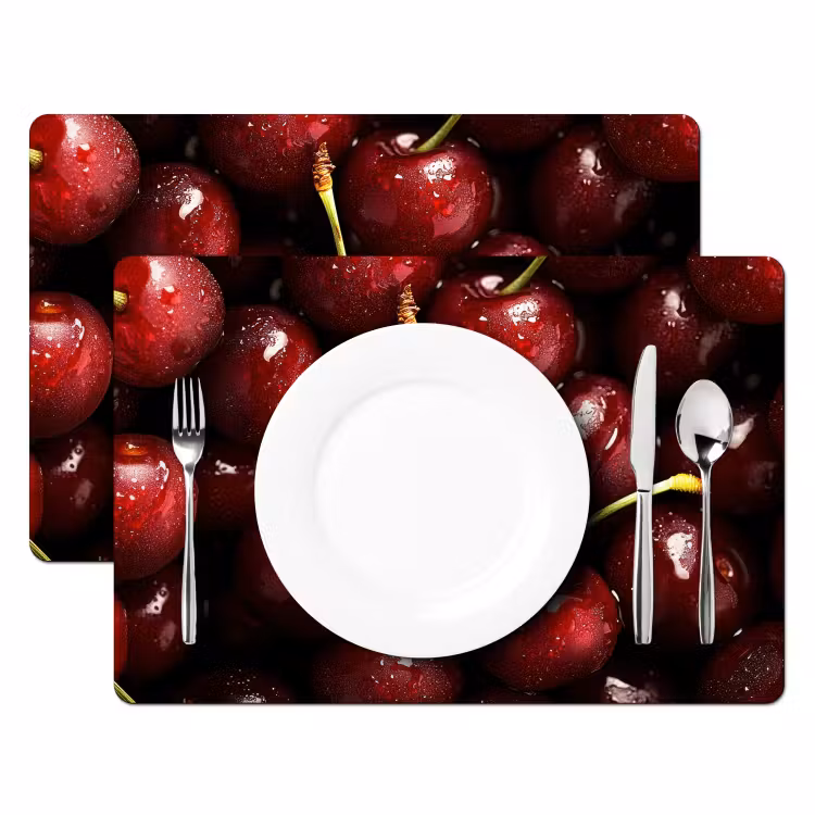 Tischset - Rot - Obst - Kirsche — 2