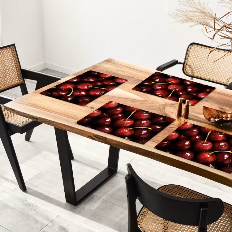 Tischset - Rot - Obst - Kirsche — 4