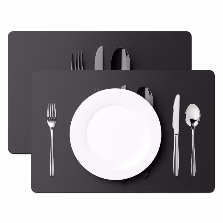 Tischset - Besteck - Schwarz — 2