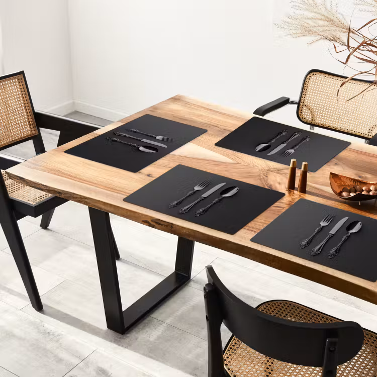 Tischset - Besteck - Schwarz — 4