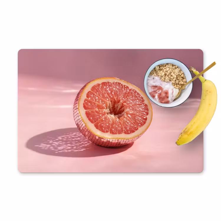 Tischset - Grapefruit - Rosa - Disco - Glänzend - 6 Stück — 1