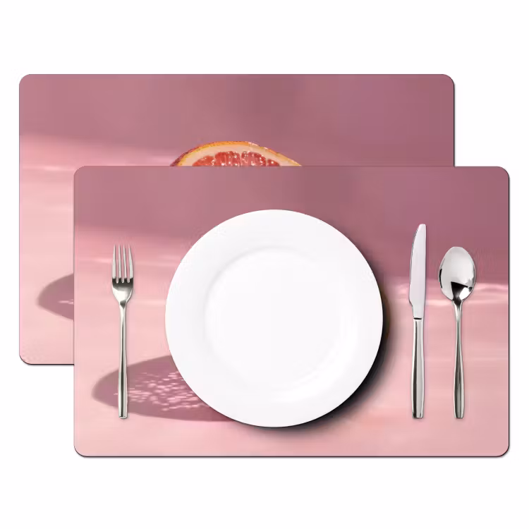 Tischset - Grapefruit - Rosa - Disco - Glänzend - 6 Stück — 2