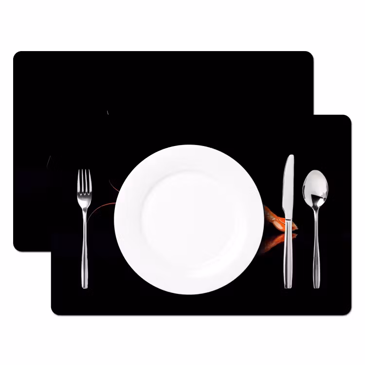 Tischset - Krebs - Orange - Schwarz - Auffallend — 2
