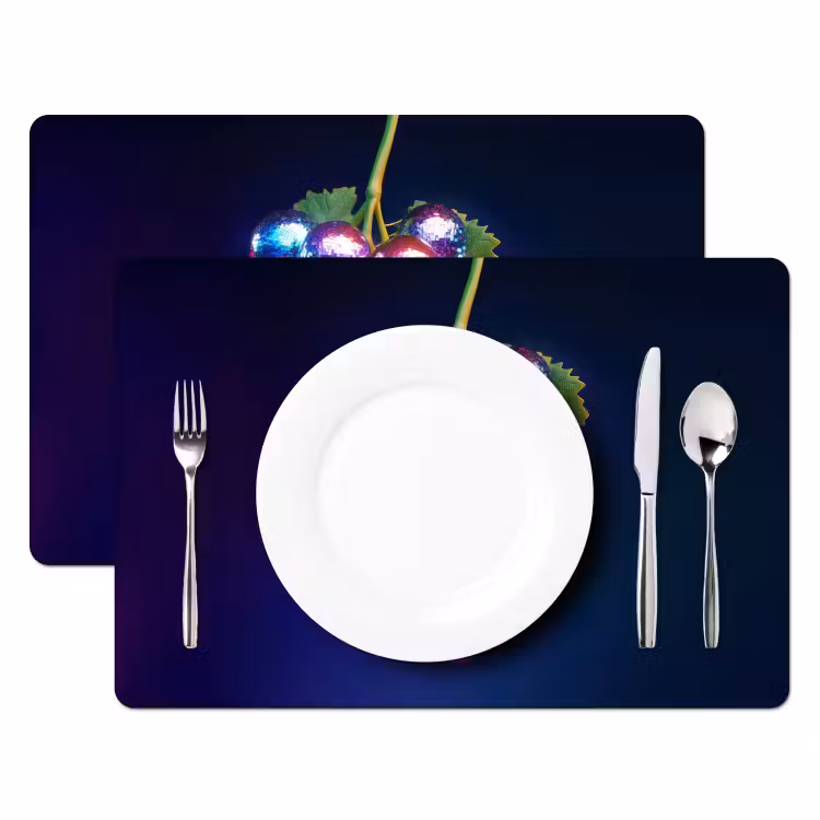 Tischset - Lila - Disco - Party - Weintraube - 6 Stück — 2