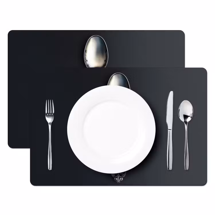 Tischset - Löffel - Silber - Metall — 2