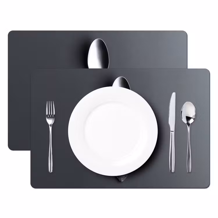 Tischset - Silber - Metall - Löffel — 2