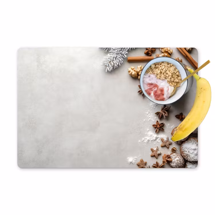Tischset - Kräuter - Winter - Milch - Beton - 6 Stück — 1