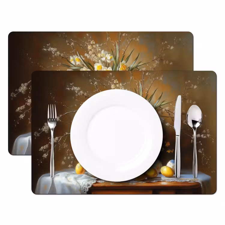 Tischset - 6 Stück - Ostereier - Stillleben - Vase - 6 Stück — 2