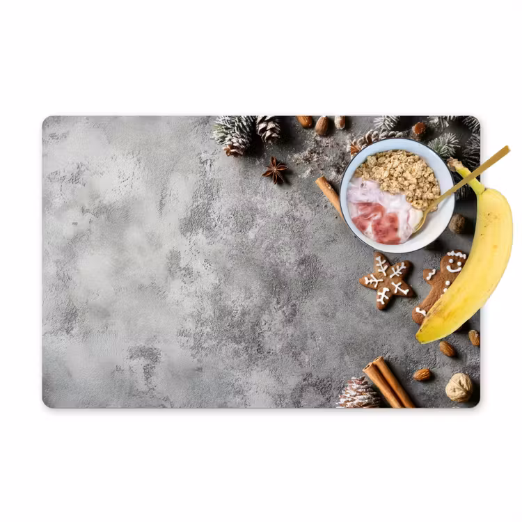 Tischset - Weihnachten - Backen - Grau - Ländlich - 6 Stück — 1