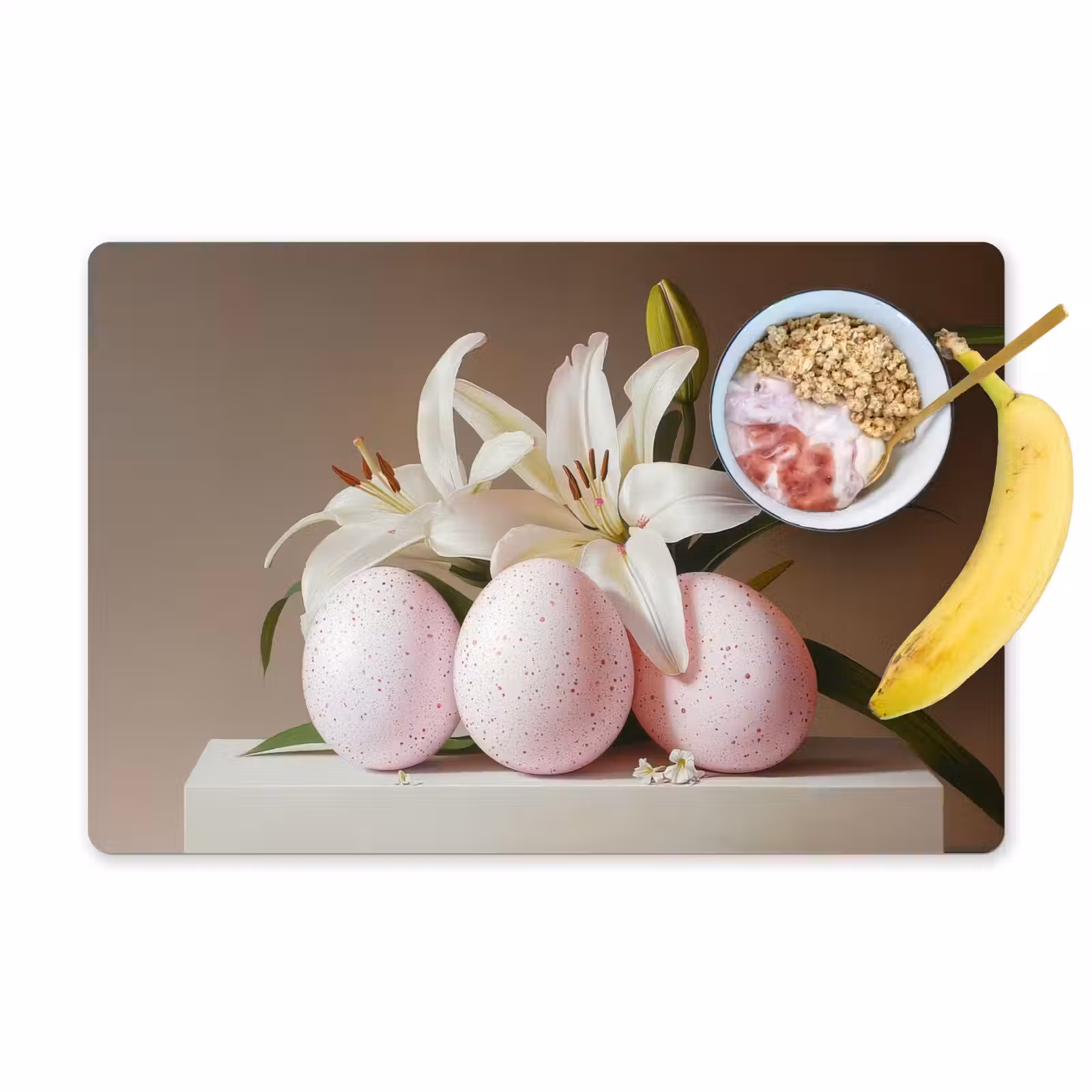 Tischset - 6 Stück - Lilien - Eier - Ostern - 6 Stück — 1