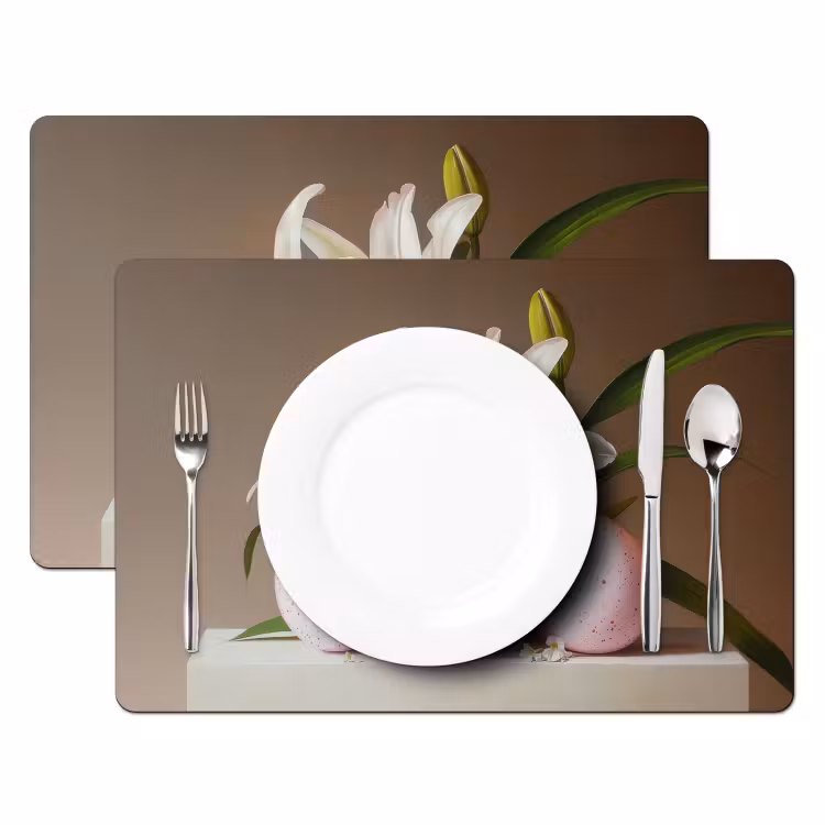 Tischset - 6 Stück - Lilien - Eier - Ostern - 6 Stück — 2
