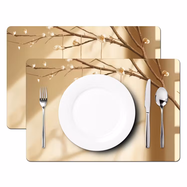 Tischset - 6 Stück - Beige - Osterkuchen - Eier - 6 Stück — 2