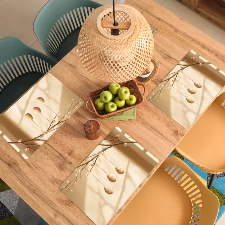 Tischset - 6 Stück - Beige - Osterkuchen - Eier - 6 Stück — 3