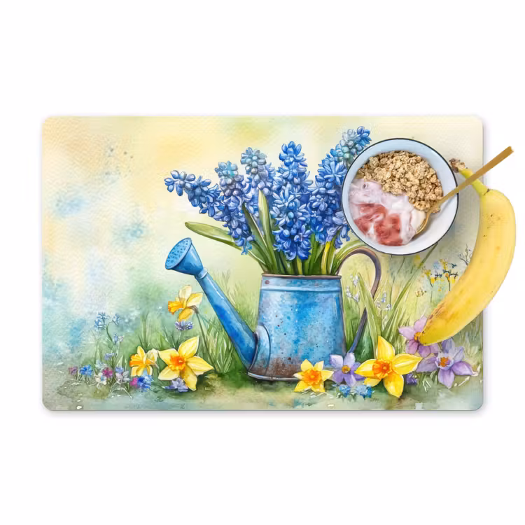 Tischset - Gießkanne - Lavendel - Blüten — 1