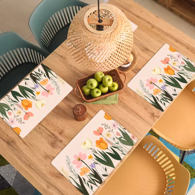 Tischset - Pastelltöne - Blumen - Illustration — 3