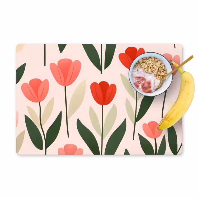 Tischset - Tulpen - Modern - Rosa — 1