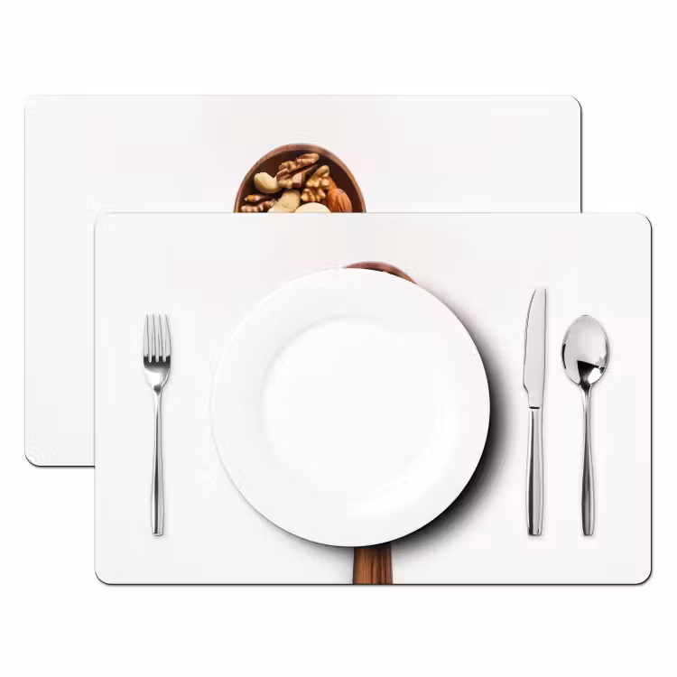 Tischset - Walnuss - Weiß - Holz - 6 Stück — 2