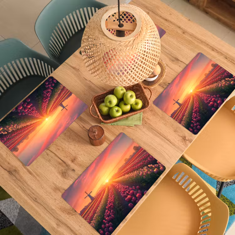 Tischset - Windmühle - Sonnenuntergang - Landschaft — 3