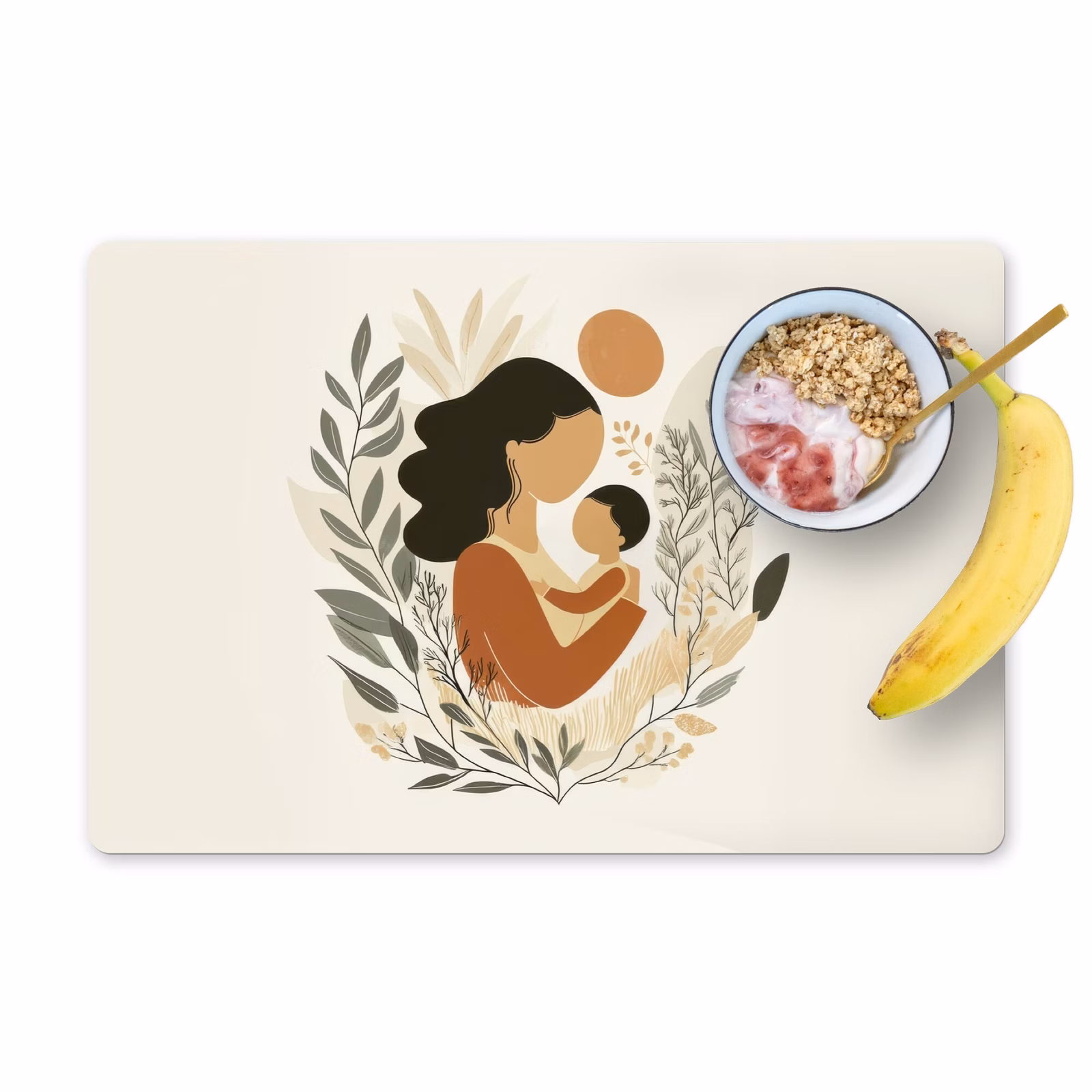 Tischset - Illustration - Mutter - Kind - Liebevoll - 6 Stück — 1