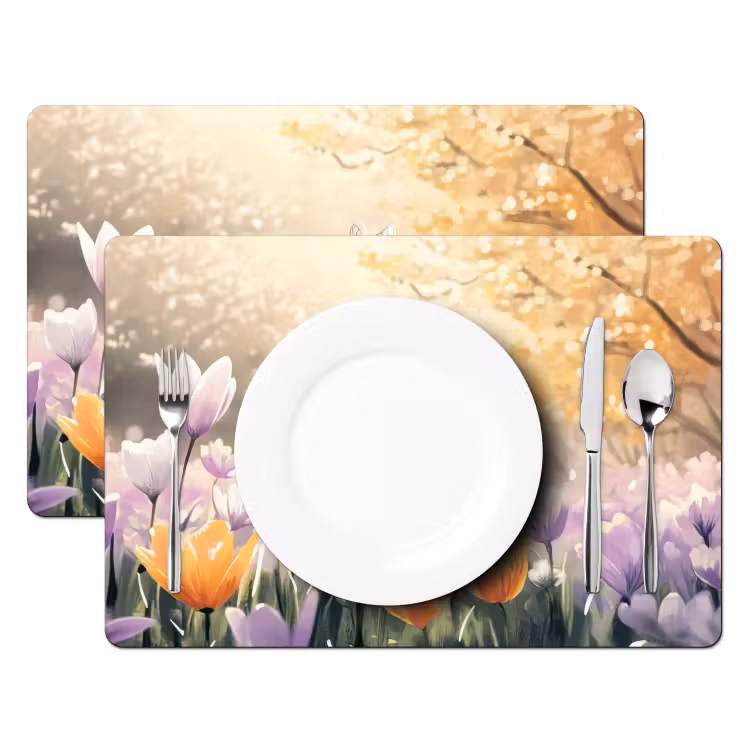 Tischset - Veilchen - Biene - Sonnenlicht — 2