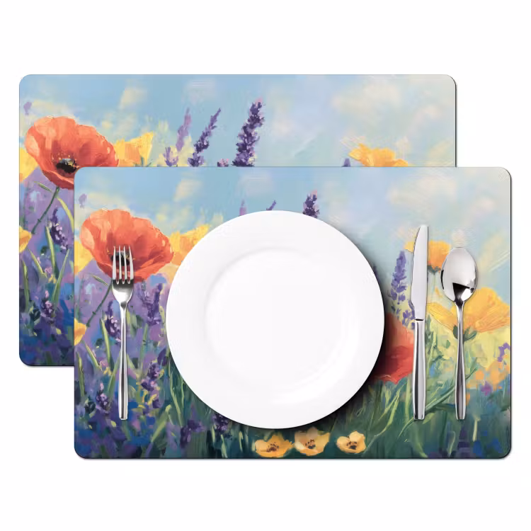 Tischset - Wiese - Blumen - Farbenfroh — 2