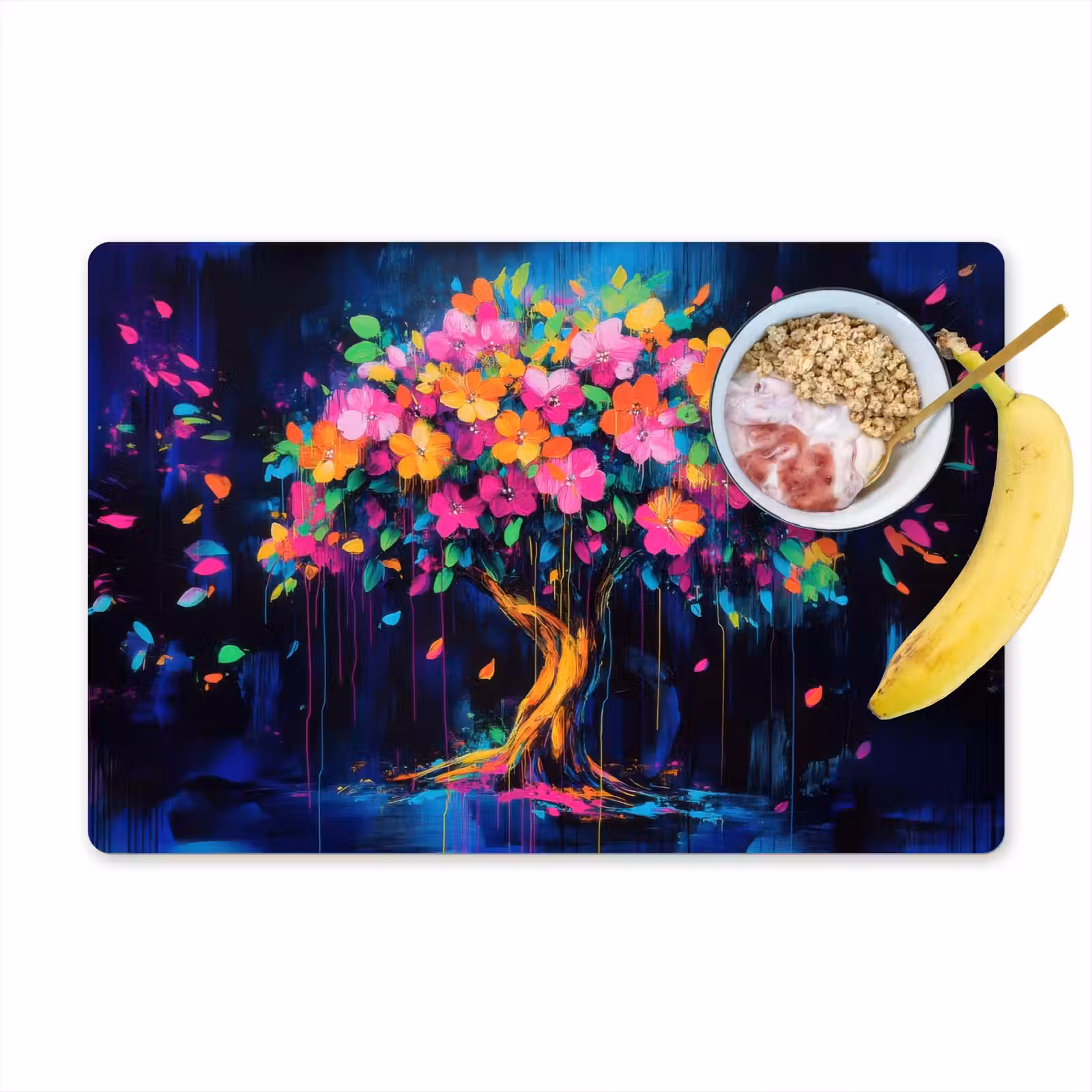 Tischset - Baum - Blumen - Magisch - Farbig - 6 Stück — 1