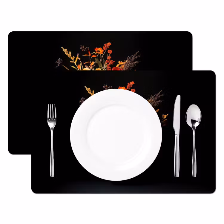 Tischset - Herbst - Blumenstrauß - Orange — 2