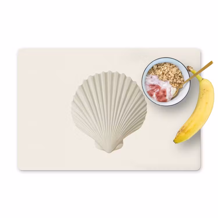 Tischset - Muschel - Minimalistisch - Weiß — 1