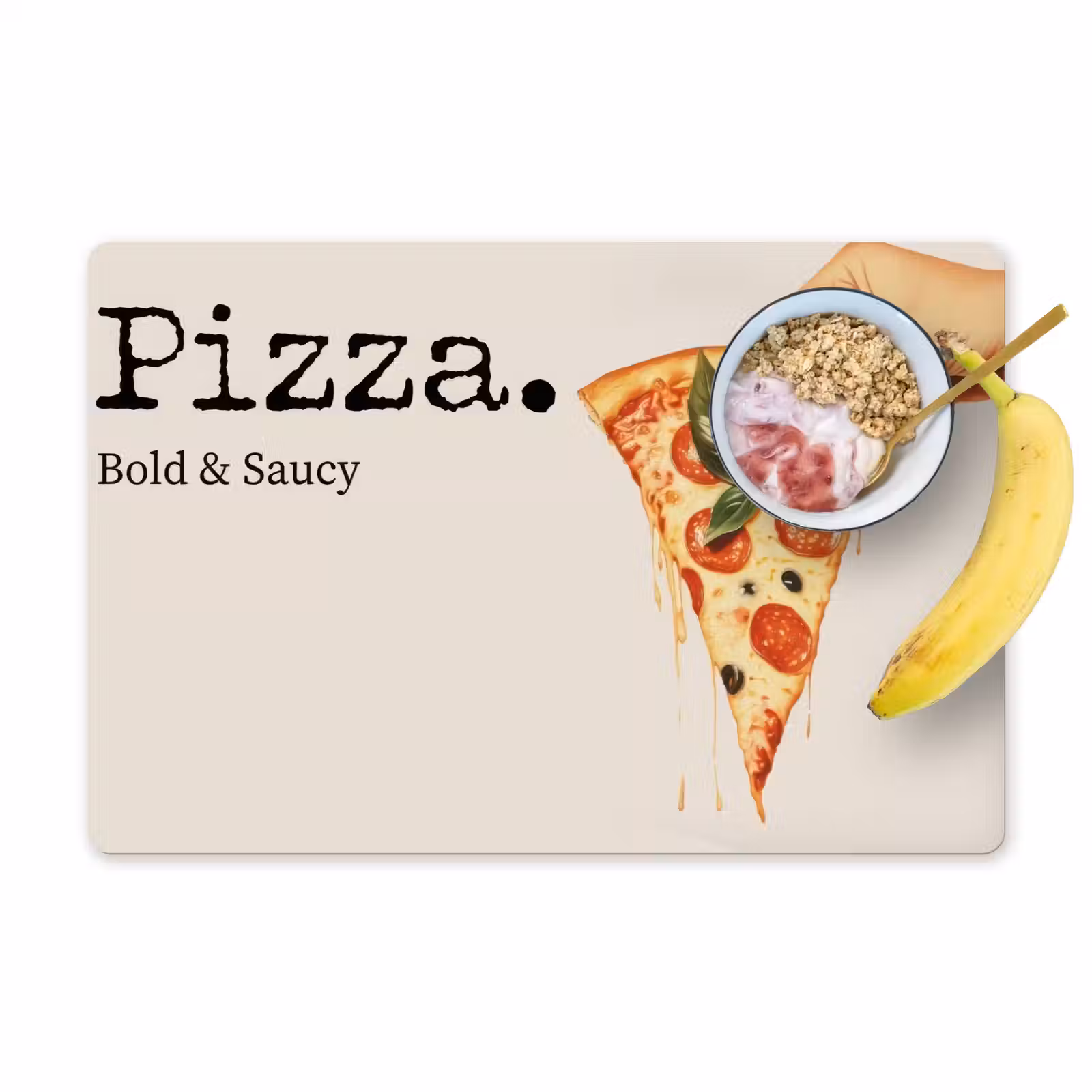 Tischset - Pizza - Käse - Peperoni — 1
