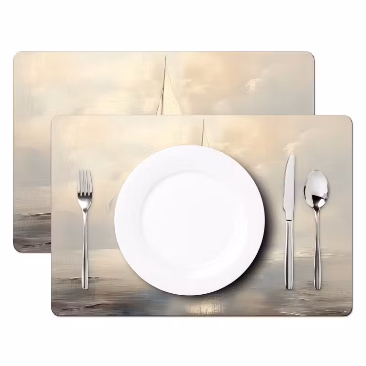 Tischset - Segelschiff - Meer - Bewölkt — 2